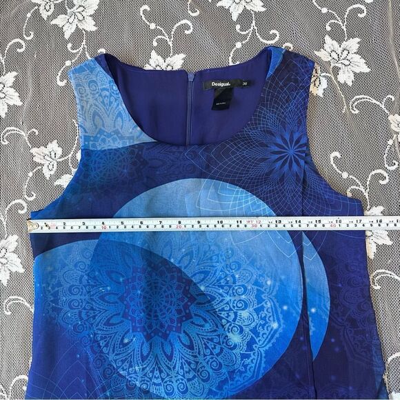 Desigual Layered Blue Tunic dress Sz 36 EU - Picture 13 of 15
